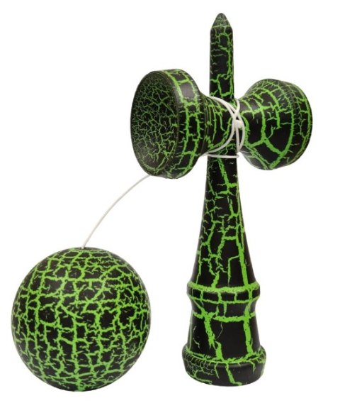 KENDAMA DREWNIANA JAPOŃSKA GRA ZRĘCZNOŚCIOWA CZARNO ZIELONA KENDAMA DREWNIANA JAPOŃSKA GRA ZRĘCZNOŚCIOWA CZARNO ZIELONA