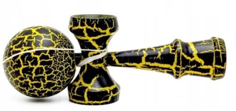 KENDAMA DREWNIANA JAPOŃSKA GRA ZRĘCZNOŚCIOWA CZARNO ŻÓŁTA KENDAMA DREWNIANA JAPOŃSKA GRA ZRĘCZNOŚCIOWA CZARNO ŻÓŁTA