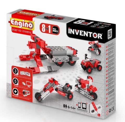 KLOCKI KONSTRUKCYJNE ENGINO INVENTOR 8w1 POJAZDY MOTORY KLOCKI KONSTRUKCYJNE ENGINO INVENTOR 8w1 POJAZDY MOTORY