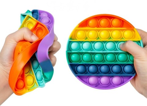 PUSH POP BUBBLE ANTYSTRESOWA ZABAWKA SENSORYCZNA TĘCZOWA PUSH POP BUBBLE ANTYSTRESOWA ZABAWKA SENSORYCZNA TĘCZOWA