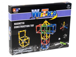 KLOCKI MAGNETYCZNE KONSTRUKCJYNE DIECKO HIT 96 ELEMENTÓW