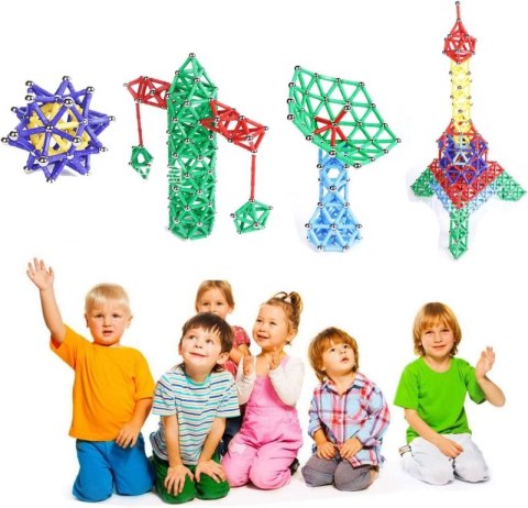 KLOCKI MAGNETYCZNE KONSTRUKCJYNE DIECKO HIT 96 ELEMENTÓW KLOCKI MAGNETYCZNE KONSTRUKCJYNE DIECKO HIT 96 ELEMENTÓW