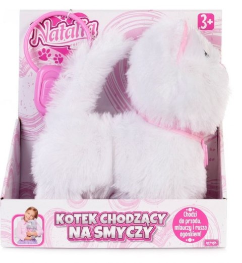 ŚLICZNY BIAŁY KOTEK CHODZĄCY NA SMYCZY NATALIA ŚLICZNY BIAŁY KOTEK CHODZĄCY NA SMYCZY NATALIA