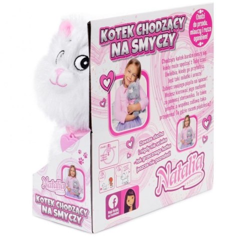 ŚLICZNY BIAŁY KOTEK CHODZĄCY NA SMYCZY NATALIA ŚLICZNY BIAŁY KOTEK CHODZĄCY NA SMYCZY NATALIA