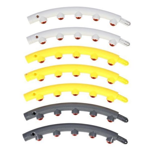 HHP005 GREY-YELLOW HULA HOP MASUJĄCY Z MAGNESAMI 85CM HMS HHP005 GREY-YELLOW HULA HOP MASUJĄCY Z MAGNESAMI 85CM HMS
