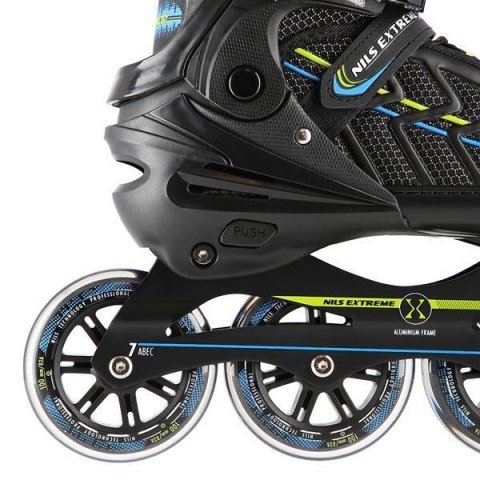 NA1128 CZARNO-LIMONKOWY ROZM. L(39-42) ŁYŻWOROLKI NILS EXTREME NA1128 CZARNO-LIMONKOWY ROZM. L(39-42) ŁYŻWOROLKI NILS EXTREME