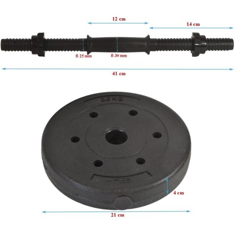 HANTLA KOMPOZYTOWA 11KG (10+1) EB FIT HANTLA KOMPOZYTOWA 11KG (10+1) EB FIT
