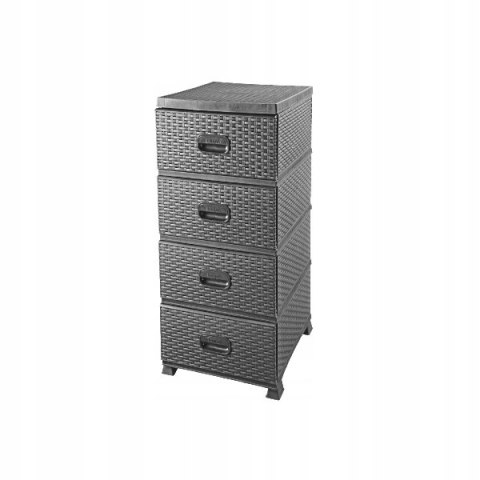 Komoda RATTAN 38x45x90 szara Komoda RATTAN 38x45x90 szara