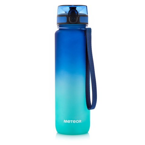 Bidon sportowy Meteor 1000 ml niebieski/turkusowy Bidon sportowy Meteor 1000 ml niebieski/turkusowy