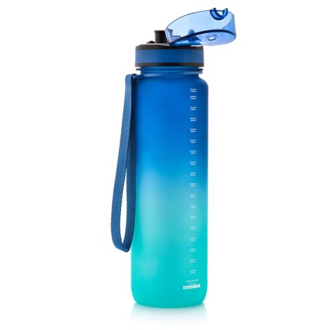 Bidon sportowy Meteor 1000 ml niebieski/turkusowy Bidon sportowy Meteor 1000 ml niebieski/turkusowy