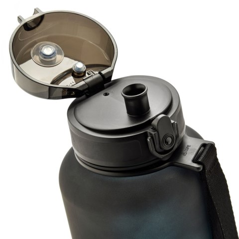 Bidon sportowy Meteor 1500 ml czarny/niebieski Bidon sportowy Meteor 1500 ml czarny/niebieski