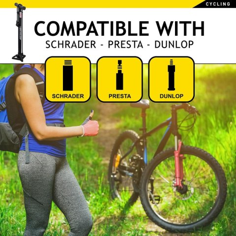 POMPKA WARSZTATOWO - ROWEROWA DUNLOP 174PSI (12BAR) POMPKA WARSZTATOWO - ROWEROWA DUNLOP 174PSI (12BAR)