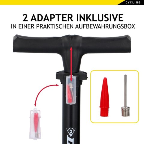 POMPKA WARSZTATOWO - ROWEROWA DUNLOP 174PSI (12BAR) POMPKA WARSZTATOWO - ROWEROWA DUNLOP 174PSI (12BAR)