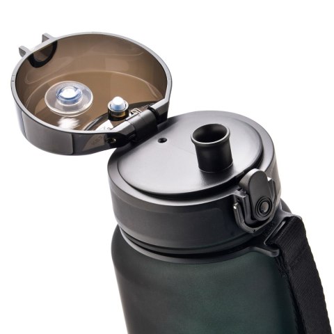 Bidon sportowy Meteor 1000 ml czarny/zielony Bidon sportowy Meteor 1000 ml czarny/zielony