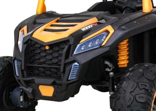 Auto Na Akumulator Buggy ATV Racing Złoty Napęd 4x4 Pilot MP3 LED EVA