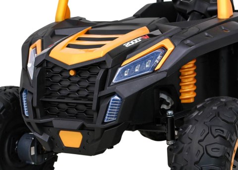 Auto Na Akumulator Buggy ATV Racing Złoty Napęd 4x4 Pilot MP3 LED EVA