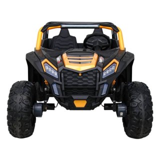 Auto Na Akumulator Buggy ATV Racing Złoty Napęd 4x4 Pilot MP3 LED EVA