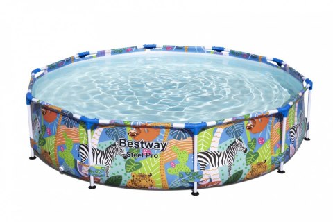 Basen Stelażowy Steel Pro dla dzieci Świat Zwierząt BESTWAY 305x66cm 10FT Basen Stelażowy Steel Pro dla dzieci Świat Zwierząt BESTWAY 305x66cm 10FT