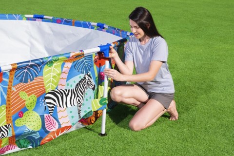 Basen Stelażowy Steel Pro dla dzieci Świat Zwierząt BESTWAY 305x66cm 10FT Basen Stelażowy Steel Pro dla dzieci Świat Zwierząt BESTWAY 305x66cm 10FT