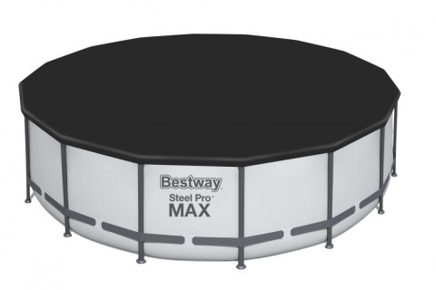 Basen stelażowy Steel Pro MAX 488x122 Szary 16FT BESTWAY 5w1 + Drabinka + Pokrywa Basen stelażowy Steel Pro MAX 488x122 Szary 16FT BESTWAY 5w1 + Drabinka + Pokrywa