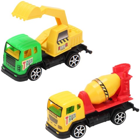 AUTO BUDOWLANE PULL BACK Betoniarka Koparka 1szt AUTO BUDOWLANE PULL BACK Betoniarka Koparka 1szt