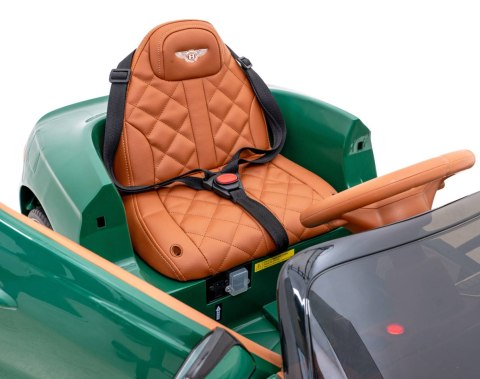 Autko Bentley Bacalar na akumulator dla dzieci Zielony + Pilot + EVA + Wolny Start + Audio LED Autko Bentley Bacalar na akumulator dla dzieci Zielony + Pilot + EVA + Wolny Start + Audio LED