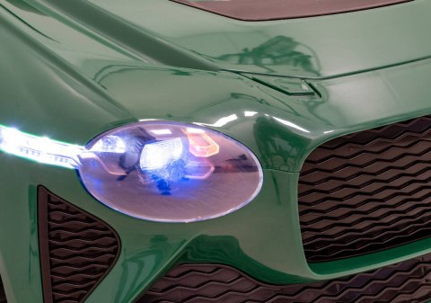 Autko Bentley Bacalar na akumulator dla dzieci Zielony + Pilot + EVA + Wolny Start + Audio LED Autko Bentley Bacalar na akumulator dla dzieci Zielony + Pilot + EVA + Wolny Start + Audio LED