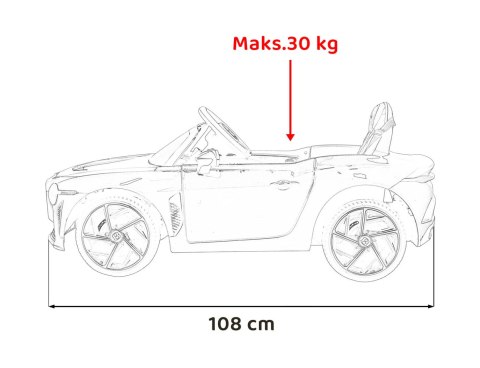 Autko Bentley Bacalar na akumulator dla dzieci Zielony + Pilot + EVA + Wolny Start + Audio LED Autko Bentley Bacalar na akumulator dla dzieci Zielony + Pilot + EVA + Wolny Start + Audio LED