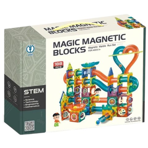 ZESTAW KLOCKI MAGNETYCZNE KONSTRUKCYJNE TOR UKŁADANKA ZAMEK FIGURKI 188 EL ZESTAW KLOCKI MAGNETYCZNE KONSTRUKCYJNE TOR UKŁADANKA ZAMEK FIGURKI 188 EL