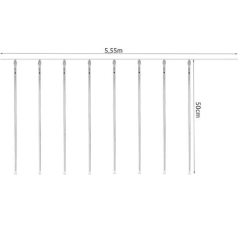 Lampki- meteory 36LED 50cm- multicolor 19929