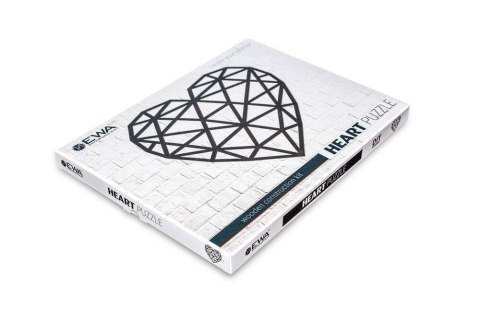 EWA Drewniane Puzzle 3D - Dekoracja Serce EWA Drewniane Puzzle 3D - Dekoracja Serce