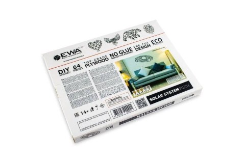 EWA Drewniane Puzzle 3D - Dekoracja System Solarny EWA Drewniane Puzzle 3D - Dekoracja System Solarny