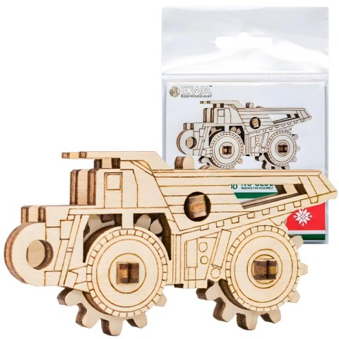 EWA Drewniane Puzzle 3D - Mały Belaz EWA Drewniane Puzzle 3D - Mały Belaz