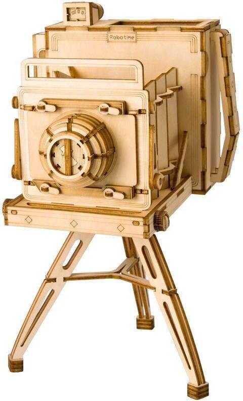 ROBOTIME Drewniane Puzzle 3D - Organizer Kamera ROBOTIME Drewniane Puzzle 3D - Organizer Kamera