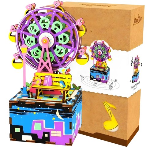 ROBOTIME Drewniane Puzzle 3D - Pozytywka Diabelski Młyn ROBOTIME Drewniane Puzzle 3D - Pozytywka Diabelski Młyn