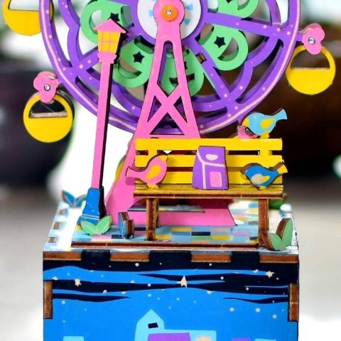 ROBOTIME Drewniane Puzzle 3D - Pozytywka Diabelski Młyn ROBOTIME Drewniane Puzzle 3D - Pozytywka Diabelski Młyn