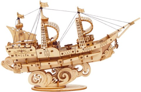 ROBOTIME Drewniane Puzzle 3D Statek Żaglowiec ROBOTIME Drewniane Puzzle 3D Statek Żaglowiec