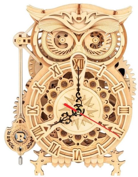 ROBOTIME Drewniane Puzzle 3D - Zegar Sowa ROBOTIME Drewniane Puzzle 3D - Zegar Sowa