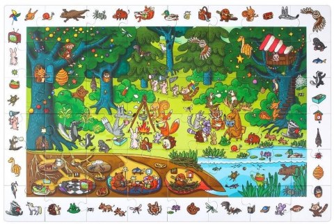 ROBOTIME Drewniane Puzzle + Gra Edukacyjna 48 el. ROBOTIME Drewniane Puzzle + Gra Edukacyjna 48 el.
