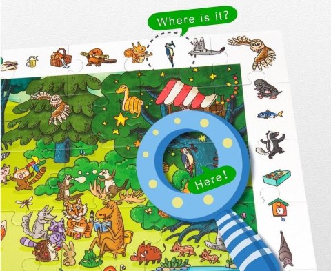 ROBOTIME Drewniane Puzzle + Gra Edukacyjna 48 el. ROBOTIME Drewniane Puzzle + Gra Edukacyjna 48 el.