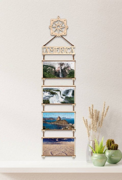 EWA Drewniane Dwustronne Puzzle - Ameryka Południowa EWA Drewniane Dwustronne Puzzle - Ameryka Południowa