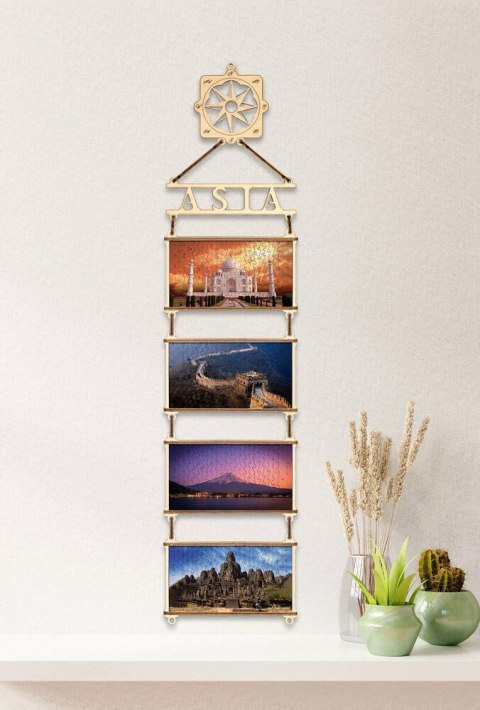 EWA Drewniane Dwustronne Puzzle - Azja EWA Drewniane Dwustronne Puzzle - Azja