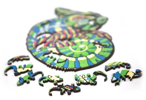 EWA Drewniane Puzzle 2D - Układanka Kameleon EWA Drewniane Puzzle 2D - Układanka Kameleon