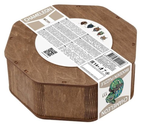 EWA Drewniane Puzzle 2D - Układanka Kameleon EWA Drewniane Puzzle 2D - Układanka Kameleon