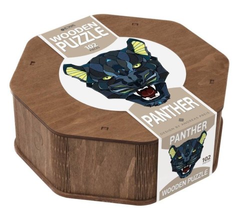 EWA Drewniane Puzzle 2D - Układanka Pantera EWA Drewniane Puzzle 2D - Układanka Pantera