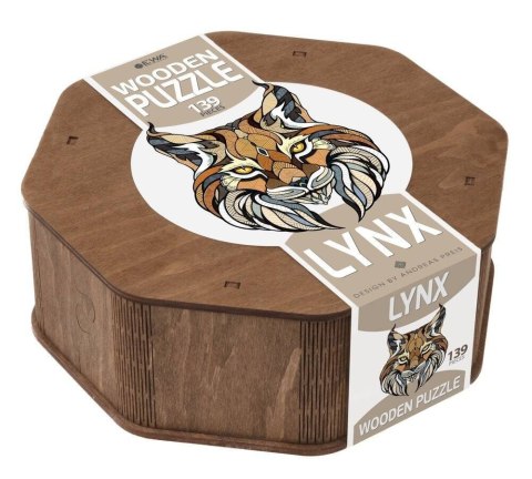 EWA Drewniane Puzzle 2D - Układanka Ryś EWA Drewniane Puzzle 2D - Układanka Ryś