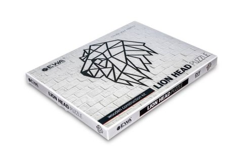 EWA Drewniane Puzzle 3D - Dekoracja Głowa Lwa EWA Drewniane Puzzle 3D - Dekoracja Głowa Lwa