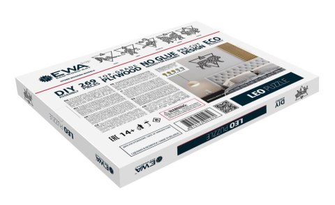 EWA Drewniane Puzzle 3D - Dekoracja Ścienna Lew EWA Drewniane Puzzle 3D - Dekoracja Ścienna Lew