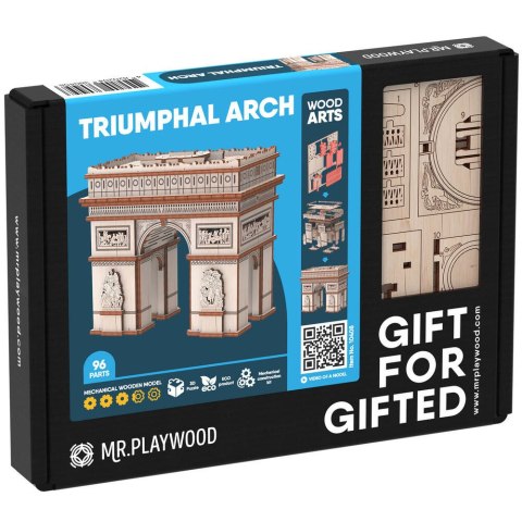 Mr.Playwood Drewniane Puzzle 3D - Łuk Triumfalny Mr.Playwood Drewniane Puzzle 3D - Łuk Triumfalny