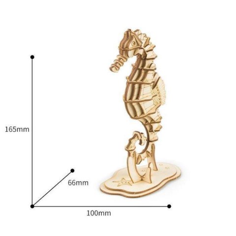 ROBOTIME Drewniane Puzzle 3D - Konik Morski ROBOTIME Drewniane Puzzle 3D - Konik Morski